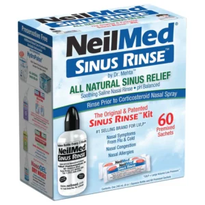 NeilMed Sinus Rinse Kit 60 Days Regular (60 Sachets, 1 Bottle, 1 Cap, 1 Tube)