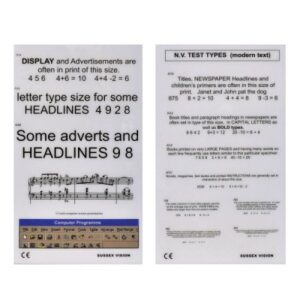 Reading Test Type Modern