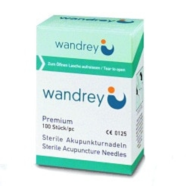 Wandrey Acupuncture Needles w/ Plastic Handle 0.16mm X 30mm (1X100)