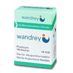 Wandrey Acupuncture Needles w/ Plastic Handle 0.16mm X 30mm (1X100)