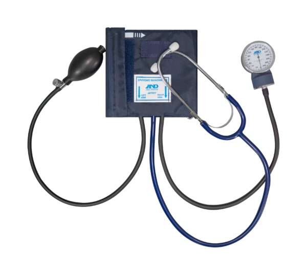 UA-100 Manual Sphygmomanometer with Attached Stethoscope. A&D Medical
