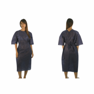 Patient Gown -Nonwoven, Blue, Non Sterile – Multiple Sizes (10)