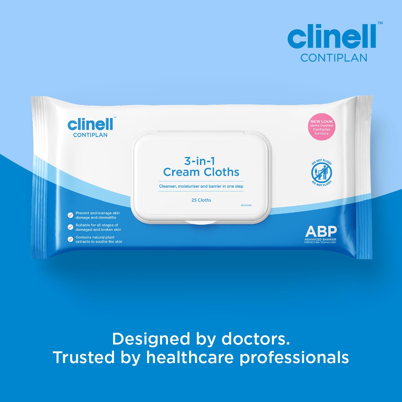 Clinell Contiplan, 3-in-1 (x25) Wipes - Image 8