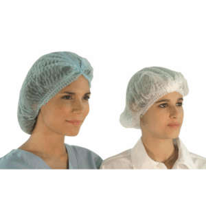 Mop Cap Charlotte with Elastic White Non-Sterile 1X500