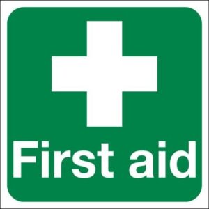 First Aid Vinyl Sign – 15X15CM