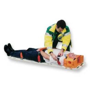 Biothane White Spineboard with Head Immobiliser & S/C Straps (Stretcher) Up to 181 kg Capacity